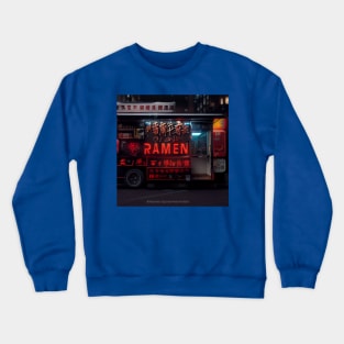 Cyberpunk Tokyo Ramen Food Truck Crewneck Sweatshirt